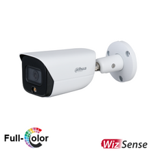 Load image into Gallery viewer, Dahua Camera, 4MP Full-color, Fixed-focal Warm LED Bullet WizSense Network Camera