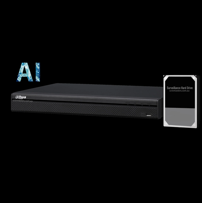 Dahua 8Ch AI NVR, 2 Bays HDD, Smart 2.0 Ultra 4K WizSense Video Network Recorder