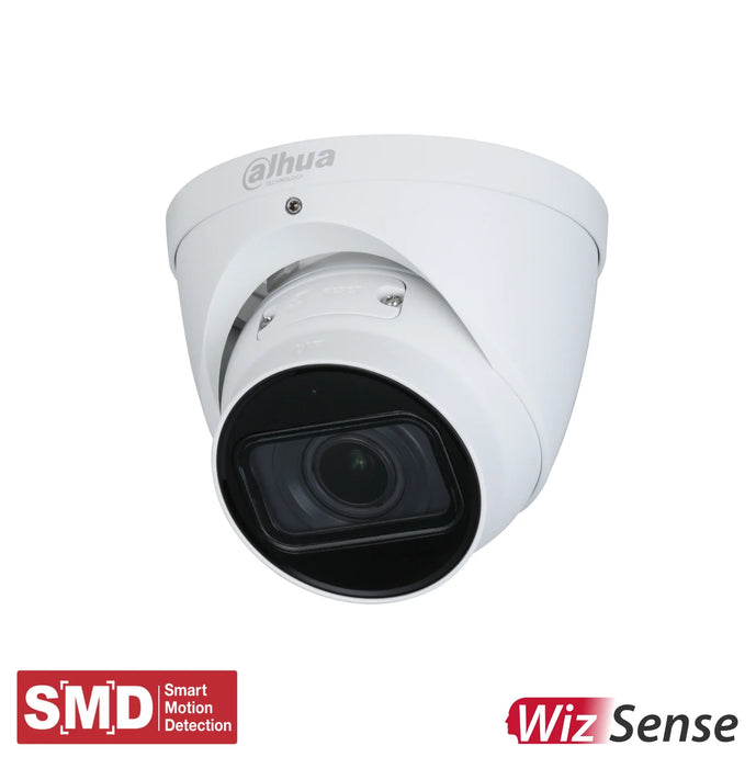 Dahua DHI-IPC-HDW3441T-ZAS, 4MP Starlight IP Turret Eyeball WizSense Motorized Camera