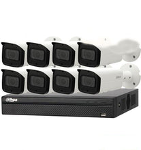 Load image into Gallery viewer, Dahua Camera, 8 x 8MP Bullet Camera Motorized Kit with 8ch NVR+ 2TB HDD - CCTVMasters.com.au