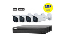 Load image into Gallery viewer, Dahua 4 x 4MP Motorized Bullet Bundle Kit with 4CH NVR + 2TB HDD Kit includes: 1 x 4ch NVR4104HS-P-4KS2 1 x Surveillance HD-2TB installed 4 x Motorized Bullet HFW2431TP-ZS-27135-S2 Features: 4MP, 1/3&quot; CMOS image sensor, low illuminance, Built-in IR LED, max IR distance 60m Intelligent detection: Intrusion