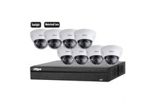 Load image into Gallery viewer, Dahua Camera, 8 x 4MP Dome Camera Motorized Lens Kit with Face Detection, 8CH AI NVR + 2TB HDD