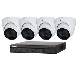 Dahua 4 x 4MP Motorized Turrret Bundle Kit with 4Ch NVR + 2TB HDD Kit includes: 1 x 4ch NVR4104HS-P-4KS2 1 x Surveillance HD-2TB installed 4 x Motorized Turret DH-IPC-HDW2431TP-ZS-S2 &nbsp; Features: 4MP, 1/3” CMOS image sensor,low illuminance, high image definition Built-in IR LED, max IR distance: 40 m