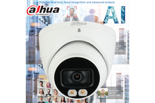 Load image into Gallery viewer, Dahua Smart AI 4MP Starlight + IP Turret White Light Camera, Fixed 2.8mm - CCTVMasters.com.au