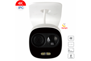 Dahua 8MP Camera, 4K Starlight IP Mini Bullet, White light, Fixed 2.8mm - CCTVMasters.com.au